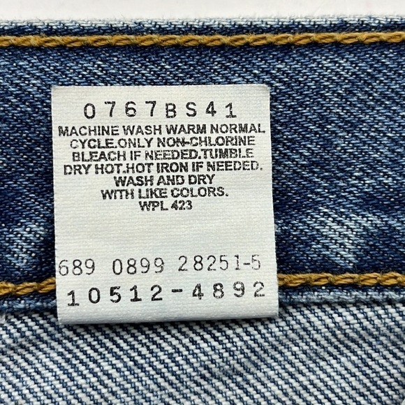 Levi’s 512 Vintage Slim Fit Straight Leg Size 1 Jr. M - Picture 9 of 16